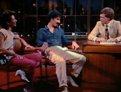 Frank & Moon Zappa at the David Letterman talkshow 1982 