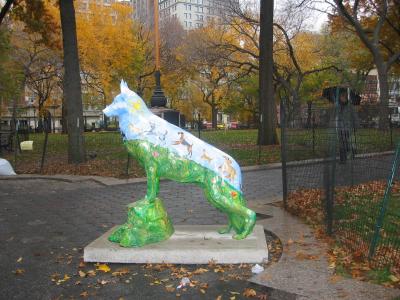 Union Square Dog Statue - Temporary Exhibit