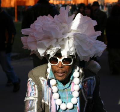 Performance Artist at the Central Park Gates