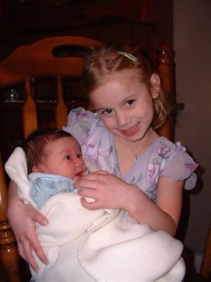Cousin Gracie and Ava - 3 days