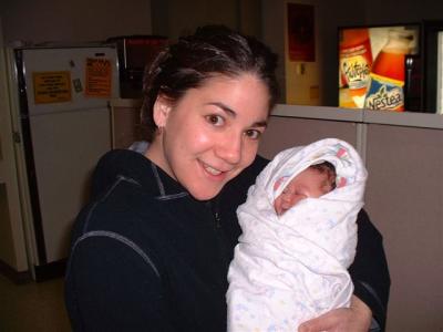 Just Born - Ava with Auntie Amy