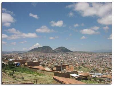 This photo was taken from barrio Villa Margarita. The CCC worked here twice in 2001.