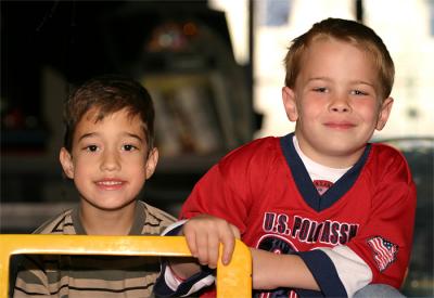 Josh and Benjamin
This is Josh (on the right) and his friend Benjamin on the left. They had a great time at Champion Golf and Games!