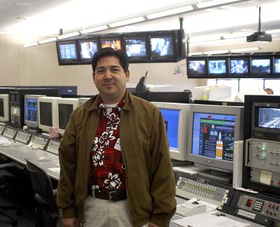 Me in the Boeing Delta IV launch control room