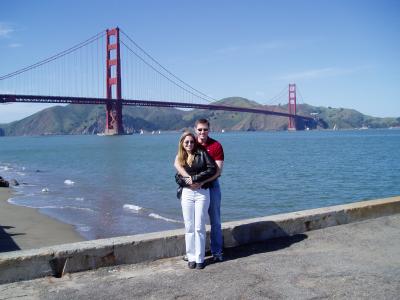 J & G at the Golden Gate Bridge
