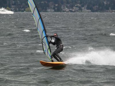 Windsurfing on Lake Washington