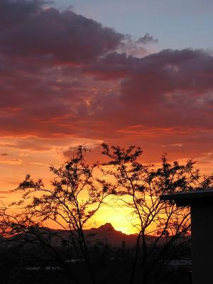 Sunset from Room Balcony Second Night