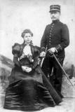 Mariage de Blanche, 19 ans, avec le capitaine JM Ollivier, 29 ans.