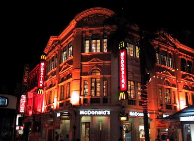 McDonald's, night