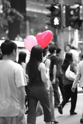 Feb 14 - heart balloons