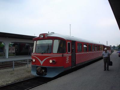 Diesel train at Maribo station