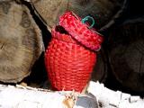 strawberry basket. ash splint weave