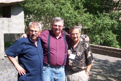 The President of World Jewry and board chairman , Norman Meyer (R) with his brother, Alec Meyer (L) and cousin, Mervyn Shapiro