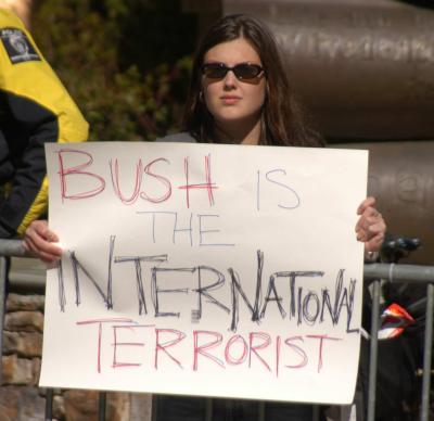 Charlotte Bush Protest