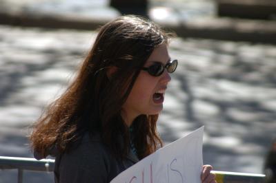 Charlotte Bush Protest