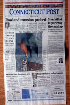 Connecticut Post (Front Page) 1/1/04