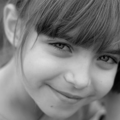 Girl, smiling