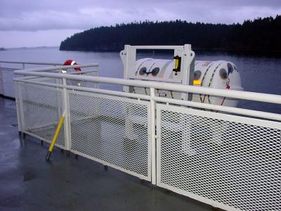 Over capacity life raft for Marin Ark chute system