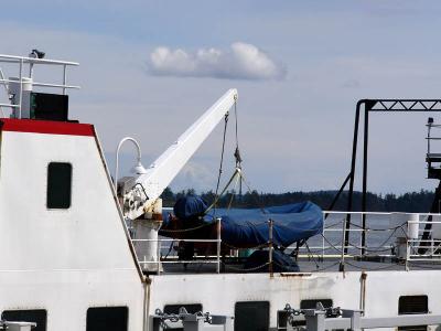 One of the two Quinsam's rescue boats