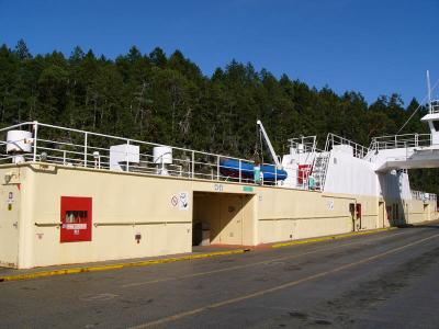 Engine room located at the left of the photo