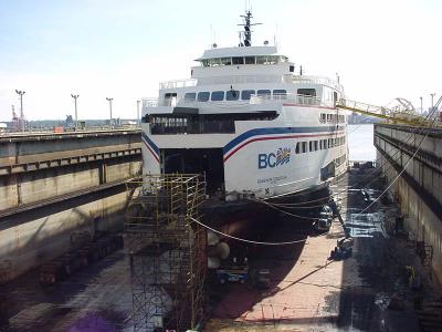 Coquitlam in drydock