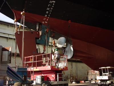 Refitting the rudder