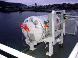 Over capacity life raft for Marin Ark chute system