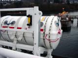 Extra life raft for Marin Ark chute system