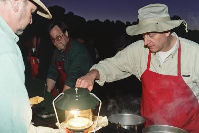 Mr. Felder cooking