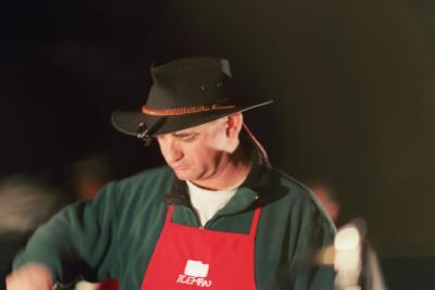 Mr. Rosansky cooking