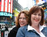 Jeanne and Jill in Times Square