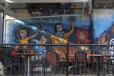 Greek Taverna Mural