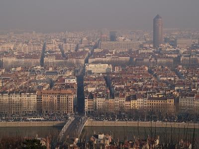 Les toits de Lyon (Crayon)