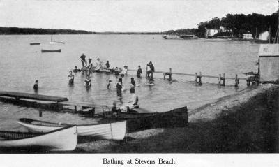 Bathing at Steven's Beach