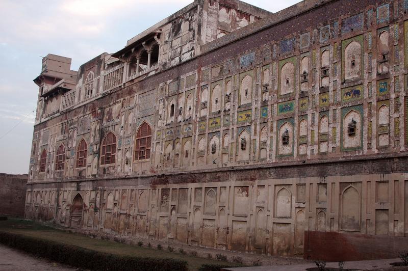 Lahore Fort - Mosaic outer wall