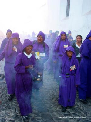 in the fog of incense, antigua, guatemala