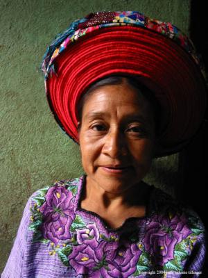 woman in cinta, santiago atitlan, guatemala