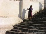 up the stairs, santiago atitlan, guatemala