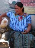  chicken woman, santiago atitlan, guatemala