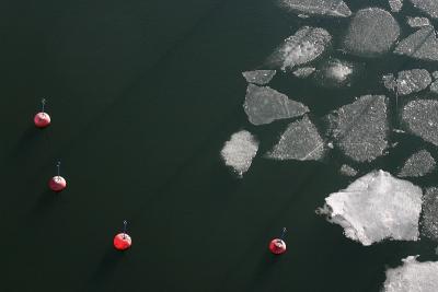 Bouys and ice