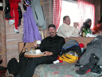 It got cold on the deck, so we went inside for Cappuccino and strudel by the fire.