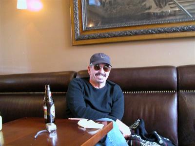 Having a beer at the Jerome