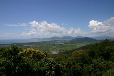 View of Cairns from the rainforest road