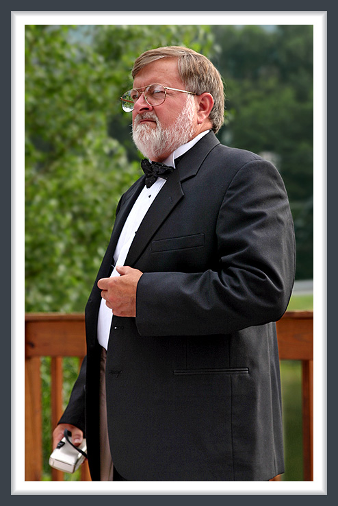 Step Father of Bride Eying Photo Opportunity