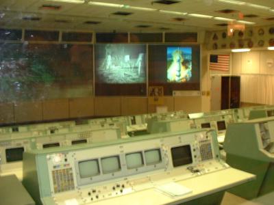NASA, Houston, 1965-1996 Mission Control, preserved from Apollo era