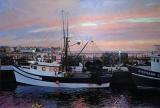 Twilight Stonington Harbor 16 x 24