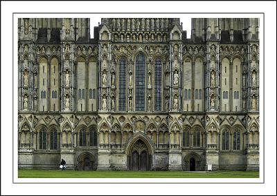 More of the front face, Wells Cathedral