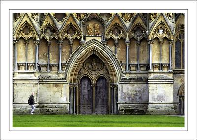 The front door, Wells Cathedral