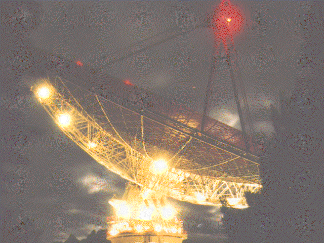 A night photo (downloaded from the Discovery Center's website)
