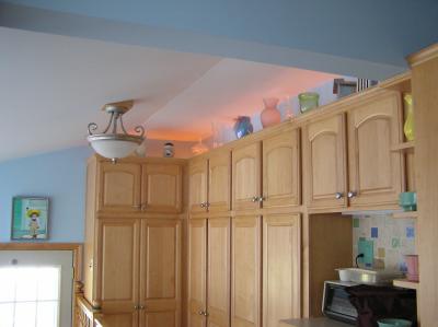 Pantry galley with rope lighting